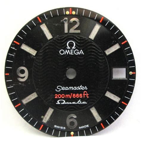 omega watch black dial|omega replacement dial.